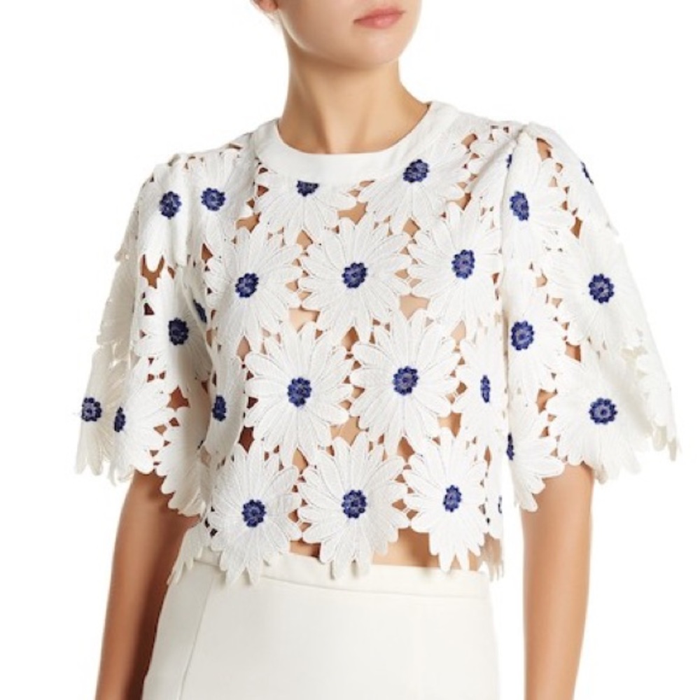 Floral Eyelet Lace Top
